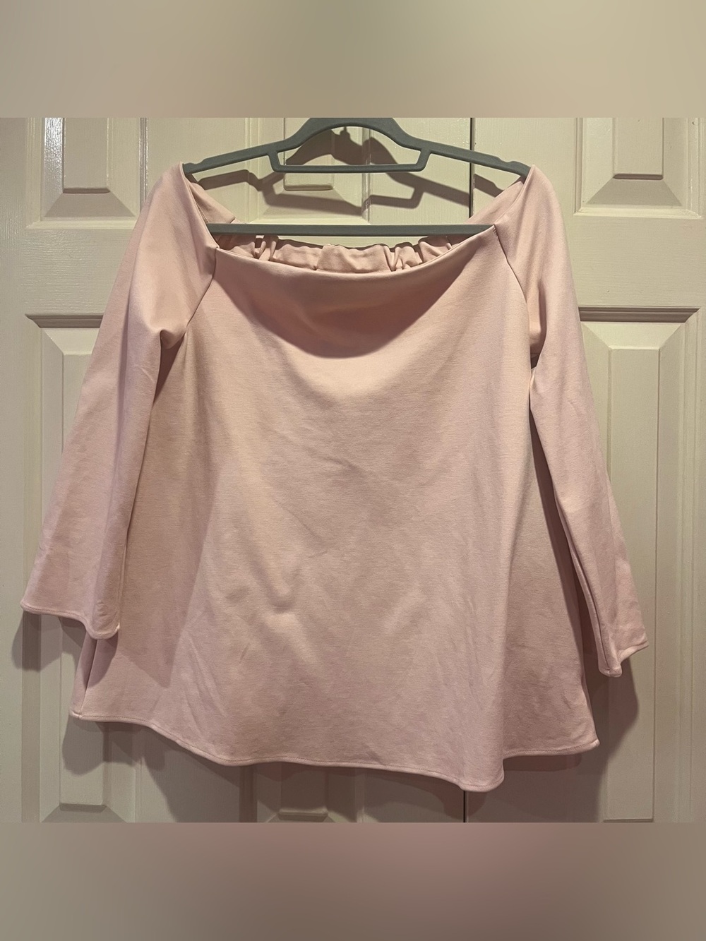 Tuckernuck Miranda Off the Shoulder Blouse Pink Top Size L